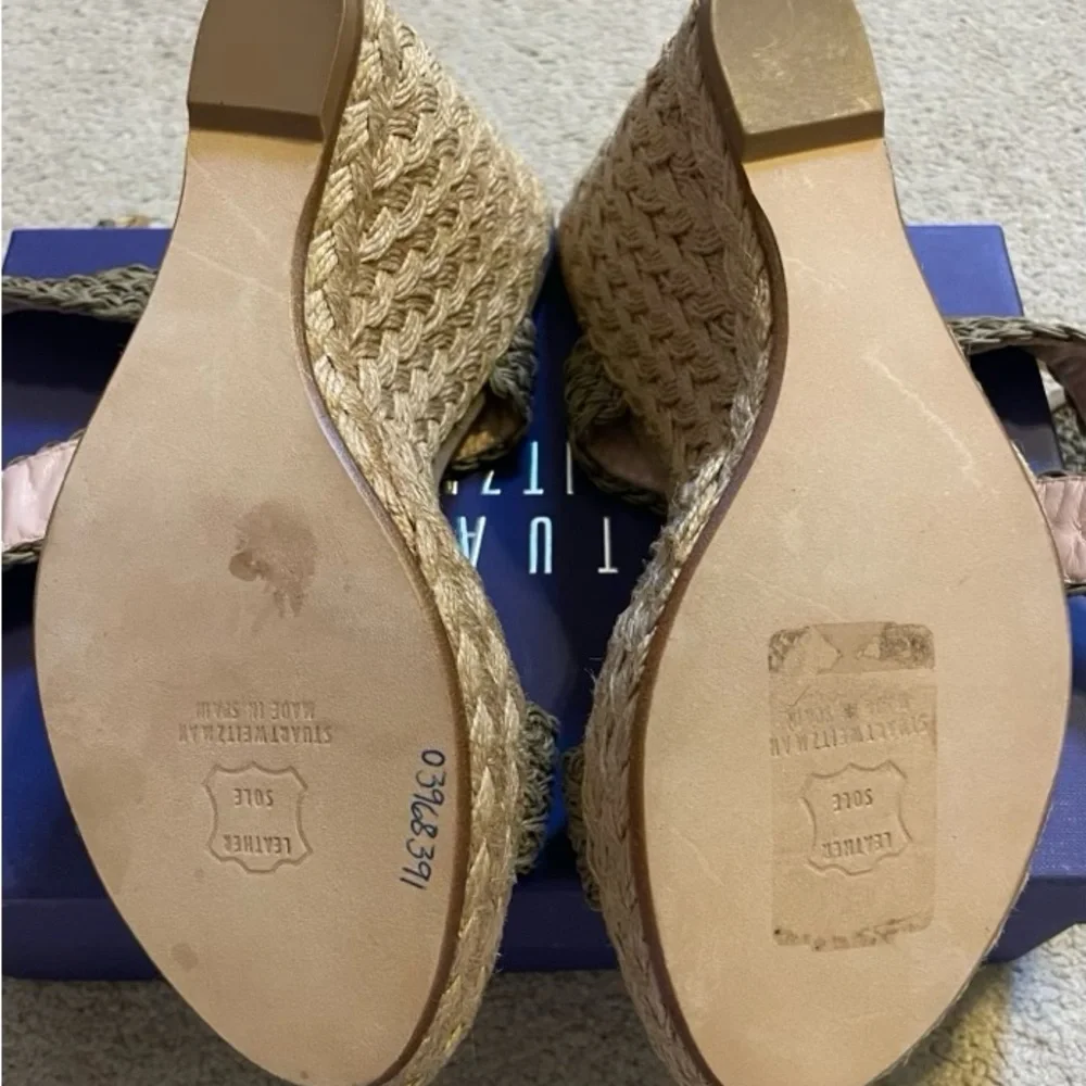 NWT Stuart Weitzman Alex Crochet Wedge - Picture 6 of 6